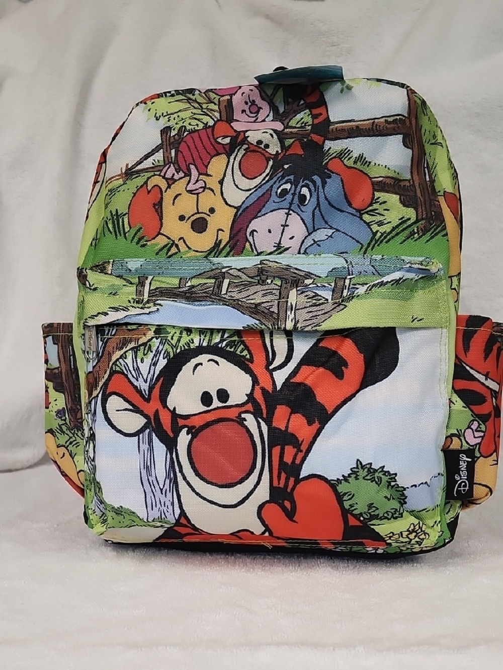 Disney Winnie the Pooh Canvas Character Backpack - Orange, Green, Blue, Red